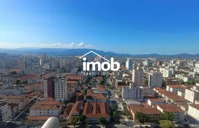 Apartamento de 2 dormitórios à venda com vista livre, 74 m² - embaré, santos/sp