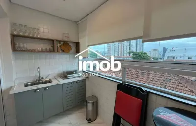 Apartamento de 2 dormitórios à venda, porteira fechada, com vista livre e lazer, 60 m² - macuco, santos/sp