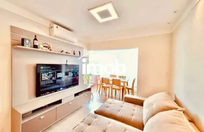 Apartamento de 3 dormitórios para alugar com lazer completo, 88 m² - campo grande, santos/sp