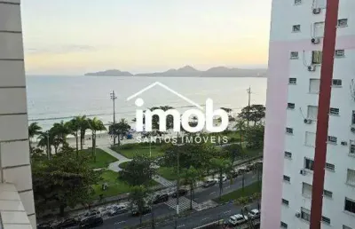 Venda - apartamento 1 dormitório com vista mar - embaré - santos