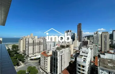 Alugar apartamento no gonzaga – andar alto com vista lateral para o mar!