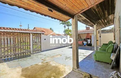 Casa em itanhaém, 3 dormitórios (1 suíte), varanda, churrasqueira, garagem para 4 carros, 100 m²