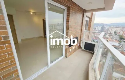 Apartamento de 1 dormitório para alugar, próximo à praia, lazer completo - campo grande, santos/sp