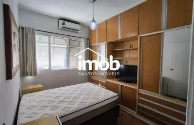Apartamento de 2 quartos para alugar - vista mar - edifício portobelo - josé menino, santos/sp
