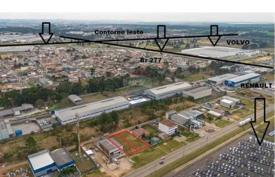 Terreno comercial à venda na Avenida Industrial, 10, Roseira de São Sebastião, São José dos Pinhais