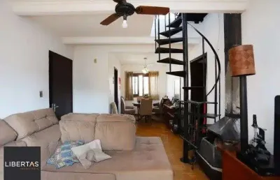 Vende-se ampla cobertura 3 quartos com vaga, lareira e churrasqueira - 175m² - a