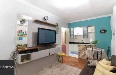 Apartamento no centro de 1 dormitório semi mobiliado