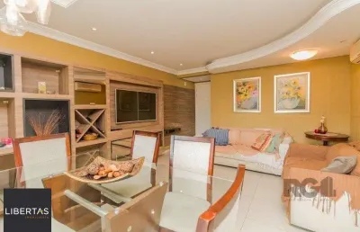 Apartamento 95m² - semi mobiliado, 3 dormitórios, 1 suíte e 2 vagas no bairro pa