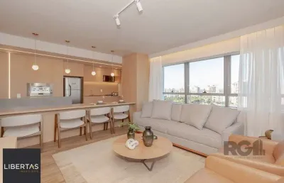 Apto de 1 dormitório com 60m² pronto para morar com 2 vagas e vista panorâmica