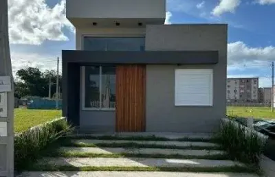 Casa nova no condomínio jardins do condado de 3 dormitórios e 2 vagas