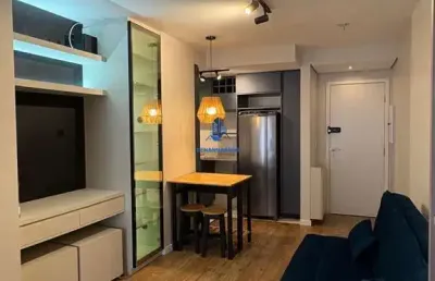 Edifício primus - studio mobiliado em andar alto com garagem à venda no centro de curitiba – pronto para morar