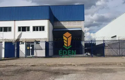 Galpão industrial com 750 metros quadrados, pé direito de 10m, piso industrial, doca, para locação na avenida jaraguá, aparecidinha, sorocaba/sp