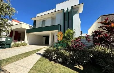 Casa de alto padrão com 3 suítes, sendo 1 master, 5 banheiros, garagem para 4 carros, à venda no condomínio mont blanc, sorocaba/sp