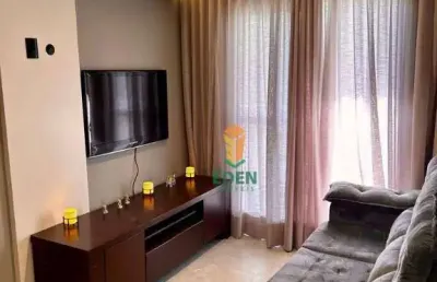 Apartamento com 2 quartos, 1 banheiro, 1 vaga de garagem, para locação ou venda no condomínio palácio san marco, parque campolim, sorocaba/sp