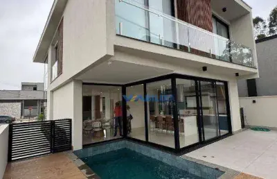 Sobrado com 4 dormitórios à venda, 320 m² por r$ 3.490.000 - residencial real park - arujá/sp