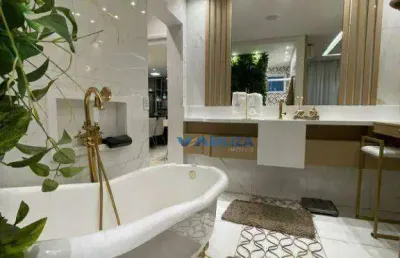 106 m2 de puro requinte cidade maia 3 dorms sendo uma suite master com spa  varanda gourmet integrada a sala