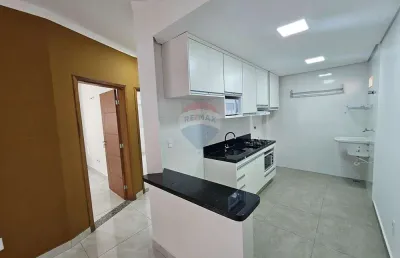 Apto 2 dormitórios semi-mobiliado para locação próximo à unifaj