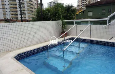 Apartamento com 1 quarto vila guilhermina praia grande/sp