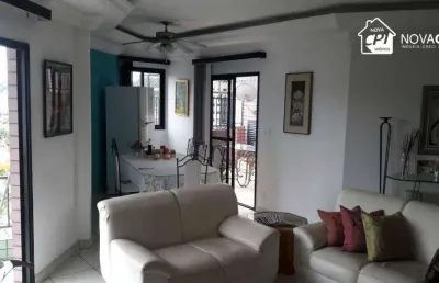Cobertura à venda, 290 m² por r$ 1.200.000,00 - canto do forte - praia grande/sp
