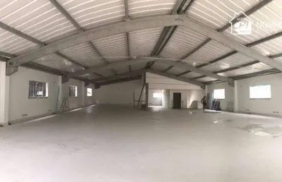 Galpão para alugar, 1200 m² por r$ 35.000,00/mês - vila matias - santos/sp