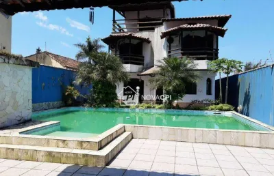 Sobrado com 6 quartos canto do forte em praia grande/sp