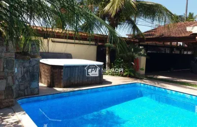Casa para alugar, 209 m² por r$ 10.000,00/mês - balneário pires - praia grande/sp