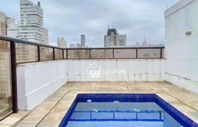 Cobertura à venda, 306 m² por r$ 1.800.000,00 - boqueirão - santos/sp