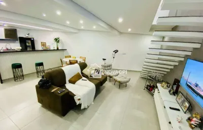 Sobrado à venda, 84 m² por r$ 405.000,00 - vilamar - praia grande/sp