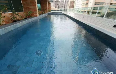 Apartamento com 2 quartos para  venda aviação em praia grande/sp