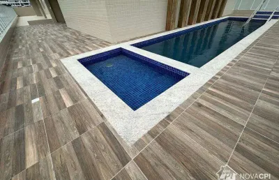 Apartamento com 2 quartos canto do forte em praia grande/sp
