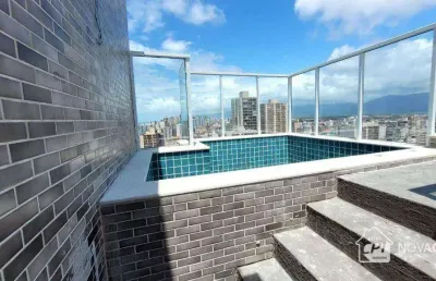 Cobertura com 3 quartos vila guilhermina em praia grande/sp