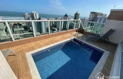 Cobertura com 4 quartos vila guilhermina praia grande/sp