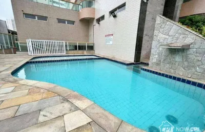 Apartamento em praia grande 3 quartos mobiliado lazer completo