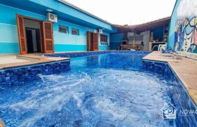 Casa com 3 quartos à venda no canto do forte praia grande/sp