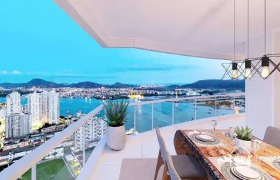 Residencial navegantes em santos apartamento com 4 suítes