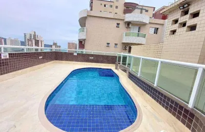 Apartamento com 2 quartos vila guilhermina praia grande/sp