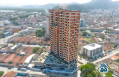 Apartamento com 2 quartos vila guilhermina na praia grande/sp