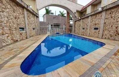 Sobrado com 2 quartos à venda mirim praia grande/sp