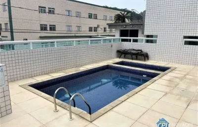 Apartamento com 2 quartos canto do forte na praia grande/sp