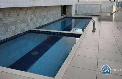 Apartamento com 2 quartos na guilhermina em praia grande/sp