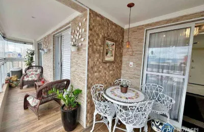 Apartamento vista mar com 2 quartos na aviação em praia grande/sp