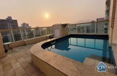 Cobertura duplex em praia grande 3 quartos alto padrão