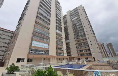 Apartamento em praia grande mobiliado 1 suíte lazer completo