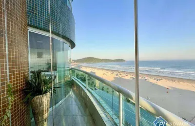 Apartamento com vista mar 3 quartos lazer completo em praia grande sp
