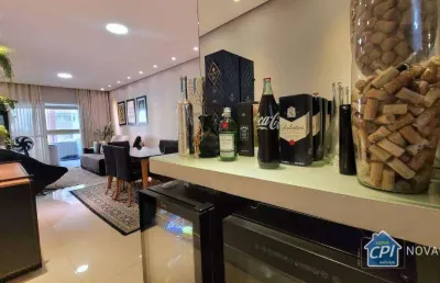 Apartamento com 3 quartos e 105m² de área útil na tupi em praia grande/sp