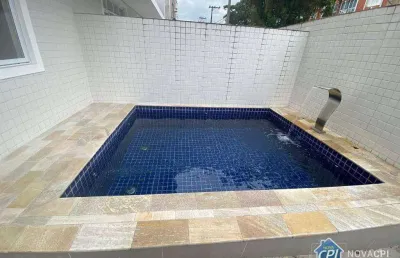 Casa com piscina á venda no boqueirão em santos 3 quartos