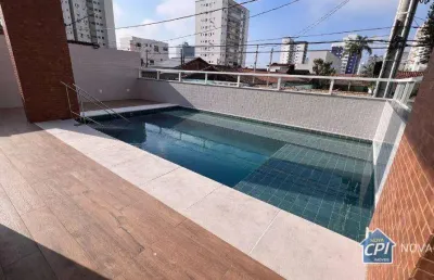 Apartamento com 1 quarto na guilhermina em praia grande/sp