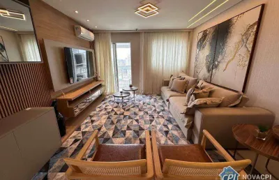 Apartamento com 4 quartos mobiliado e decorado lazer completo em praia grande