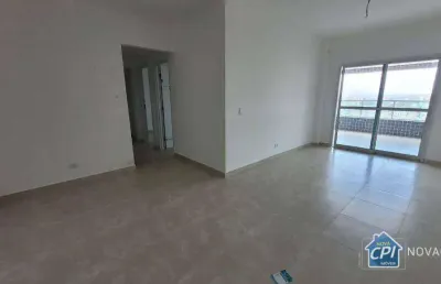 Apartamento vista mar com 3 quartos no caiçara em praia grande/sp