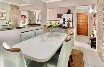Apartamento mobiliado com 2 quartos na tupi em praia grande/sp